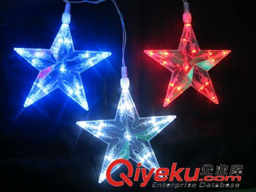 【廠家直供】　LED電池燈供電藍光五角星原始圖片3