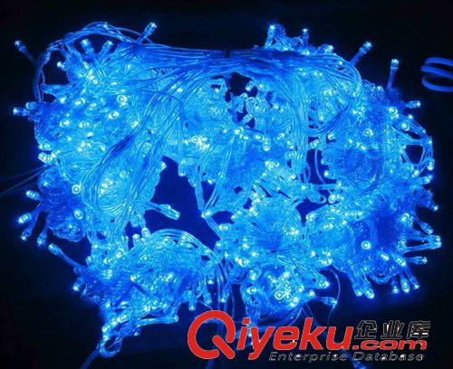 古鎮(zhèn)供應(yīng) 10米100燈藍(lán)光常亮LED防水星星燈串滿天星原始圖片2