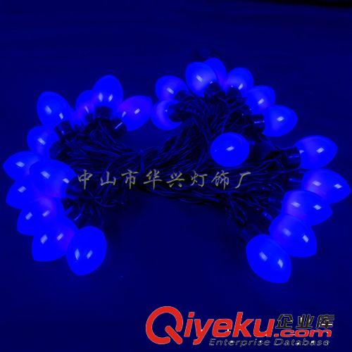 【生產(chǎn)廠家直銷】節(jié)日裝飾燈串 圣誕婚慶藍色蠟燭LED彩燈