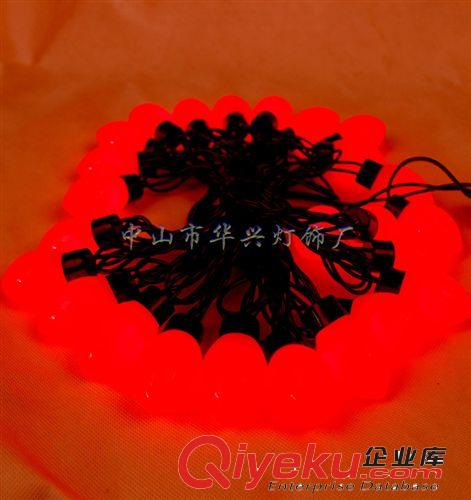 【廠家直銷】 蠟燭造型超高亮紅光LED燈串 圣誕裝飾彩燈原始圖片3