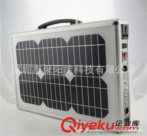廠家直銷15W太陽能移動電源  帶3WLED照明便攜備用電源原始圖片2