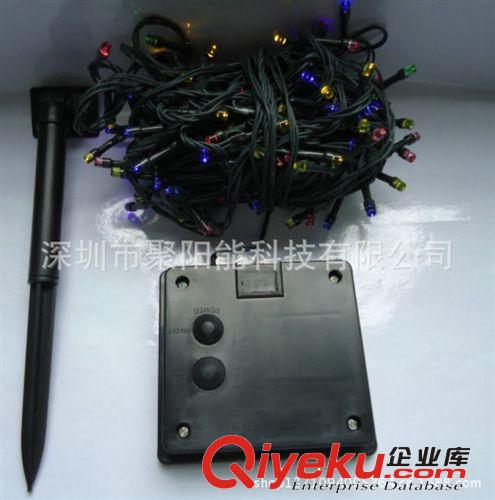 廠家批量直銷太陽能200LED彩色圣誕燈燈串原始圖片2