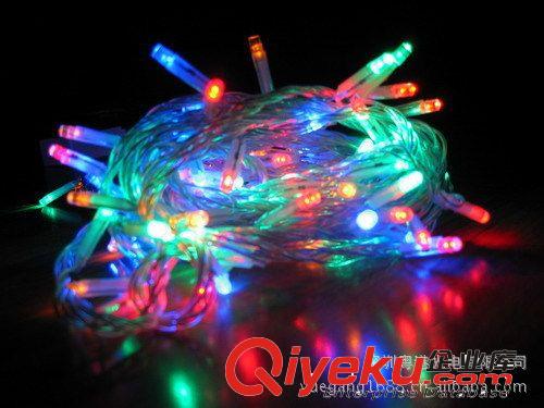 LED彩色燈串 10米100燈 圣誕燈 星星燈 節(jié)日裝飾燈 廠家直銷