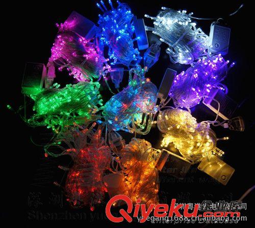 LED彩色燈串 10米100燈 圣誕燈 星星燈 節(jié)日裝飾燈 廠家直銷
