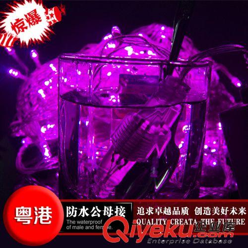 led彩燈串閃燈樹燈 霓虹燈圣誕節(jié)日裝飾燈 F5超亮燈珠防水公母接