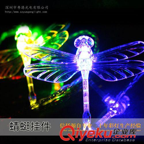 LED彩燈閃燈串燈 掛件燈串圣誕彩燈節日彩燈 蜻蜓掛件燈原始圖片3