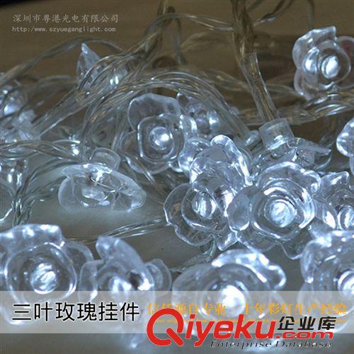 LED彩燈閃燈串燈 戶外防水冰條掛件燈 荷花掛件燈