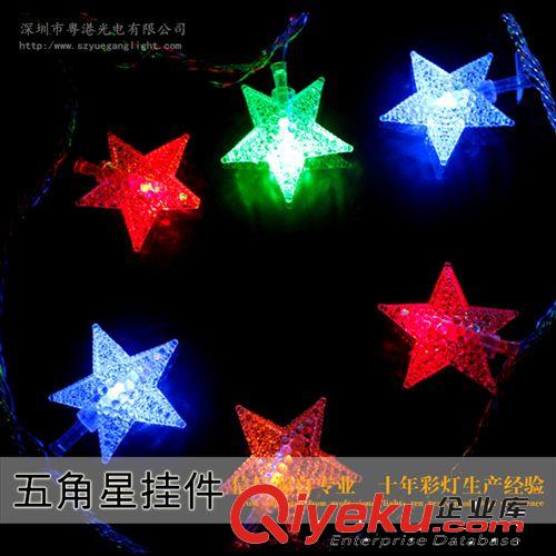 LED彩燈閃燈雪花球燈串圣誕燈節日滿天星串燈銅線防水高亮毛毛球