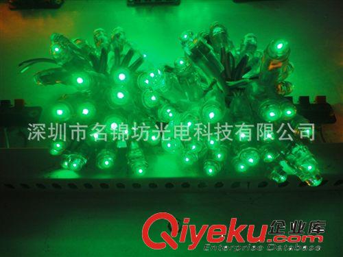 深圳LED廠家供應F5  鐵皮穿孔字燈串  9mm外露發光字綠光LED燈串原始圖片2