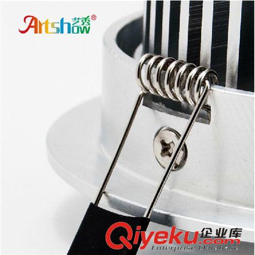 9W天花燈工廠直銷gd酒店 商場(chǎng) 家居工程系列射燈筒燈 高光 沙銀原始圖片2