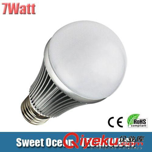 7W LED球泡燈SMD5730 電源過CE7W冷鍛球泡燈 環(huán)保LED家用球形燈泡