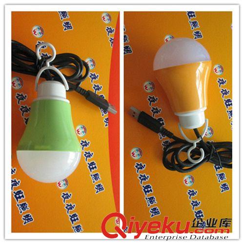 5V6v球泡燈LED燈泡USB移動(dòng)電源接口照明 低壓供電臨時(shí)使用5W