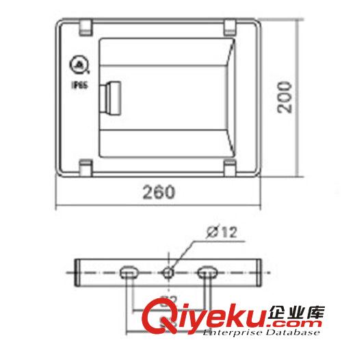 上海亞明ZY73小功率一體化泛光燈具 小背包型泛光燈單端150W原始圖片2