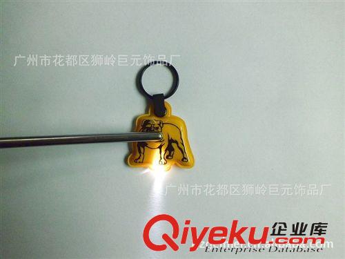 禮品PVC鑰匙扣燈 白光LEDF5 鑰匙扣燈 【可印制LOGO】原始圖片2