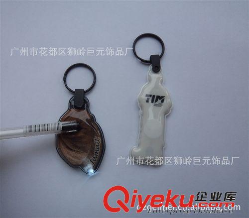 ledPVC迷你強(qiáng)光手電筒帶電池 按燈鑰匙燈 手電筒 PVC手電鑰匙扣原始圖片3