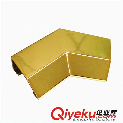 珠寶柜臺(tái)135度斜邊轉(zhuǎn)角，LED燈條配件,金色
