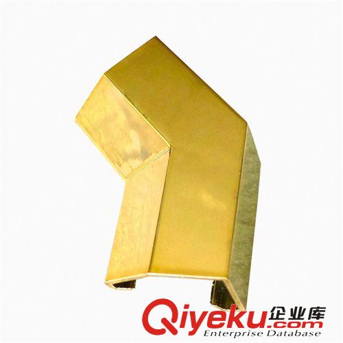 珠寶柜臺(tái)135度斜邊轉(zhuǎn)角，LED燈條配件,金色