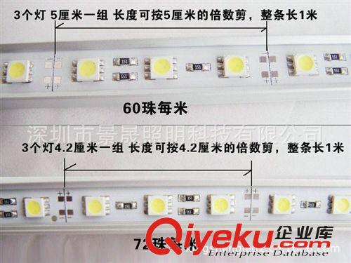 廠家供應(yīng)60燈m5050裸板不防水硬燈條 led橫流硬燈條 量大價(jià)優(yōu)