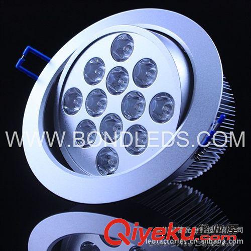 供應(yīng)高品質(zhì)鋁材（高光銀沙）LED天花燈12W 調(diào)光天花燈原始圖片2