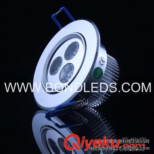 供應(yīng)高品質(zhì)鋁材（高光銀沙）LED天花燈12W 調(diào)光天花燈