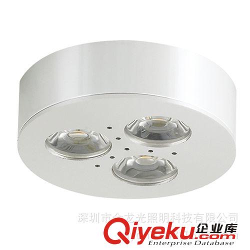 LED櫥柜燈3W AC85-AC264V 暖白光 新款超薄圓形明裝櫥柜燈