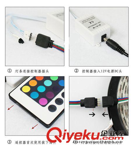 熱銷套裝 5050RGB滴膠防水 LED燈條燈帶套裝 吸塑套裝原始圖片3