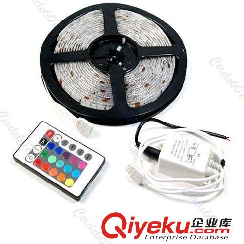5米5050貼片LED防水軟燈條+44鍵紅外遙控控制器+電源套裝