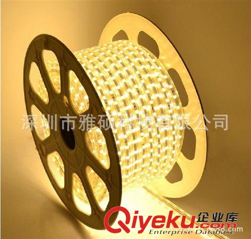 廠家批發(fā)220V高壓 LED燈帶 3528 {zx1}款 單色 60燈 LED軟燈條
