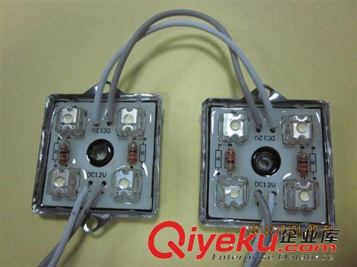 LED食人魚四燈防水紅白 12V發(fā)光噴繪廣告燈布 外露點(diǎn)陣模組/光源原始圖片3