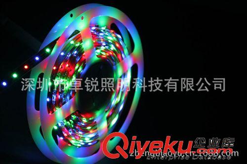 供應(yīng)LED3528RGB燈條灌膠防水 60LED/米 追逐流水效果