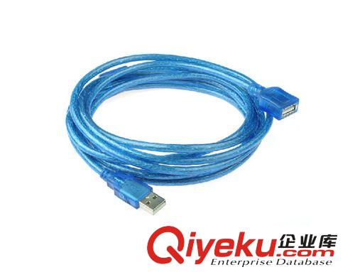 USB2.0 延長線5米 通用型銅芯數(shù)據(jù)線 公對母 監(jiān)控專用usb延長線