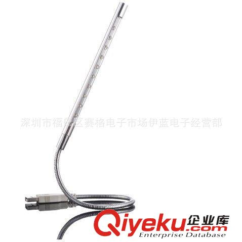 廠家直銷  透明銀色 迷你 USB LED 閱讀燈 usb10LED 高亮度燈