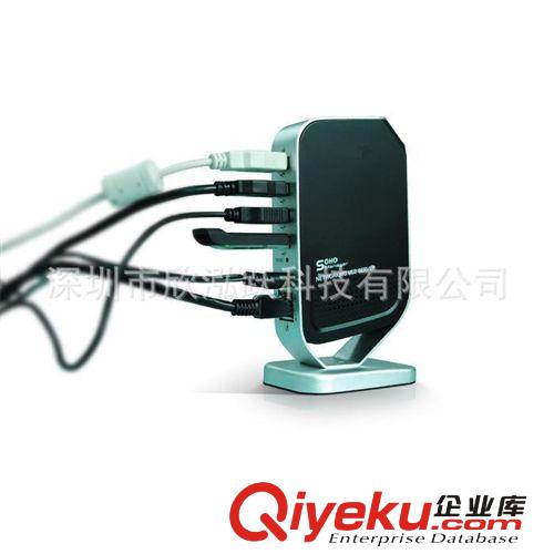 USB網(wǎng)絡(luò)共享器 USB服務(wù)器 一拖四 帶4口HUB原始圖片3