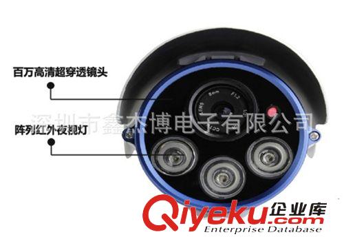 廠家直銷3燈高清紅外監控攝像機/索尼防水監控攝像頭/工程{sx}原始圖片3