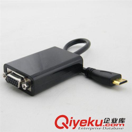 6452迷你mini HDMI轉VGA轉換器 HDMI轉VGA轉換線 轉接頭 帶音頻原始圖片2