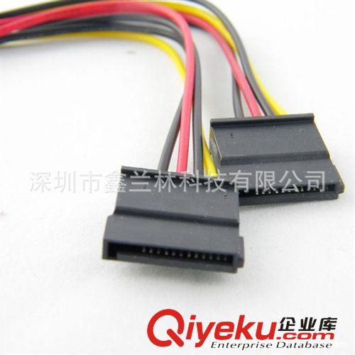 6959#15CM SATA一分二電源線 SATA電源一分二 串口電源線一轉二原始圖片3