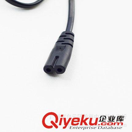 供應國標八字尾電源線, 兩腳扁插八字尾兩芯電源插頭線原始圖片2