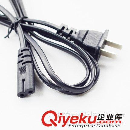 供應國標八字尾電源線, 兩腳扁插八字尾兩芯電源插頭線原始圖片3
