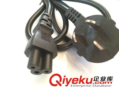 1.5M二芯歐式帶八字尾電源線　歐式圓插二芯8字尾