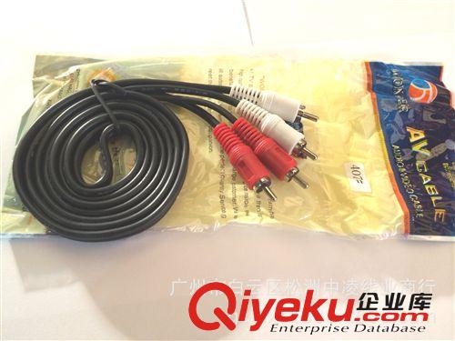 價批發 1.5米 二對二RCA蓮花線 音頻線 視頻線 AV線 2RCA/2RCA原始圖片3
