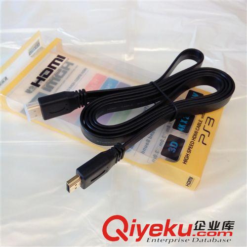 供應HDMI線 扁線HDMI 彩色HDMI 1.5M 1.4版支持3D吸塑包裝原始圖片2