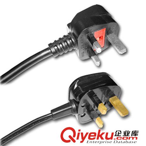 供應全銅環保英國 英式電源線 小英標不帶保險絲電源線