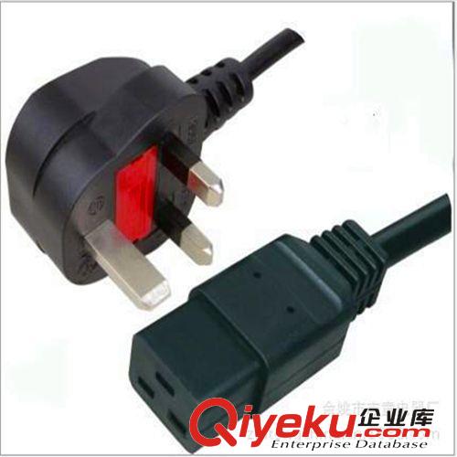 供應全銅環保英國 英式電源線 小英標不帶保險絲電源線原始圖片3