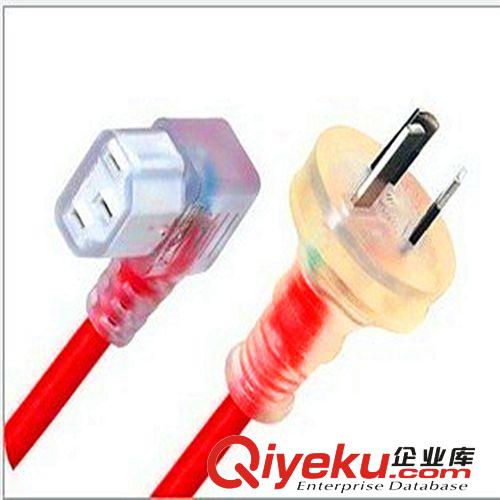 澳大利亞防水插頭電源線 澳洲透明電源線插頭線 SAA電源線插頭線
