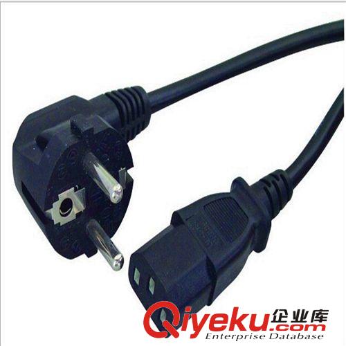 廠家直銷法國德國三芯電源線 展示柜燈具電源線 歐洲插頭線