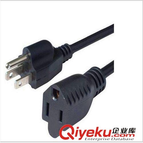 長(zhǎng)期大量供應(yīng)美式UL認(rèn)證品字尾電源線  帶插頭電源線原始圖片3