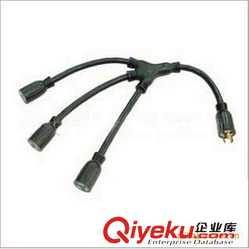美標UL電源線插頭 美式三插電源線延長線多孔插頭線 三通電源線原始圖片2
