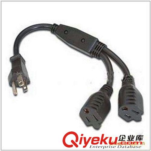 美標UL電源線插頭 美式三插電源線延長線多孔插頭線 三通電源線原始圖片3