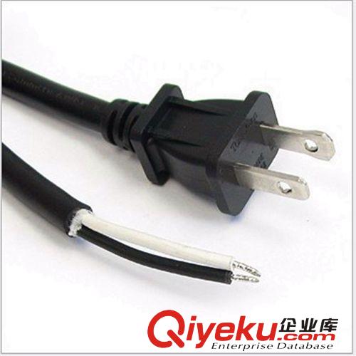 UL認(rèn)證二芯插頭美國有極性電源線AC電源插頭連接線 大小片插頭線原始圖片3