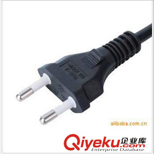 大量供應二芯巴西電源線插頭 帶八字尾電源線 開關插頭線原始圖片3